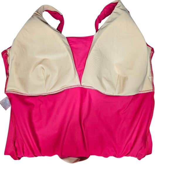 Lands' End Plus Size Slender Suit Grecian Low Leg One Piece Swimsuit - Picture 5 of 8